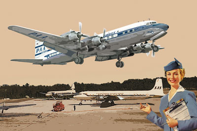 Сборная модель DC-7C Pan American World Airways (PAA)