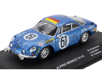 RENAULT Alpine A110 Gordini Team Ecurie Leopard №61 24h Le Mans (1968) Jacques Bourdon - Maurice Nussbaumer - Michel Pouteaux, Blue Met