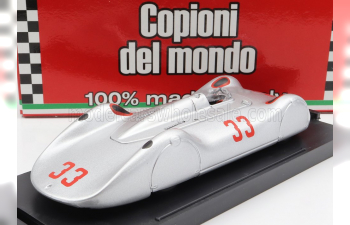 AUTO UNION Tipo C Streamline N 33 Avusrennen 1937 L.fagioli, Silver