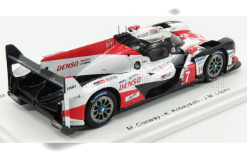 TOYOTA Ts050 Hybrid Team Toyota Gazoo Racing N7 2nd 24h Le Mans (2018) M.Conway - K.Kobayashi - J.m.Lopez, White Red Black