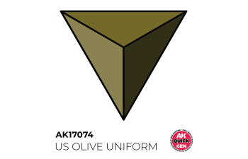 Краска акриловая QUICK GEN - Оливковый цвет униформы США / US OLIVE UNIFORM, 18мл