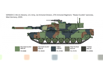 Сборная модель M1a1 Abrams Military Tank