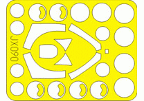 Окрасочная маска Американский истребитель Lockheed F-80 Shooting Star