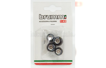 ACCESSORIES F1 Set Pneumatici Good Year E Cerchi - Tyres And Wheels, Black Silver