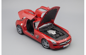 MERCEDES-BENZ SLS AMG 2010, red