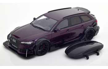 AUDI RS 6 Avant with roof box, purple