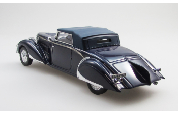 DELAGE D8-85 cabriolet by Chapron top up (1935), black