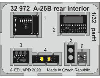 Фототравление для A-26B rear interior