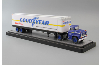 CHEVROLET Spartan LCF & Goodyear Trailer, blue / silver