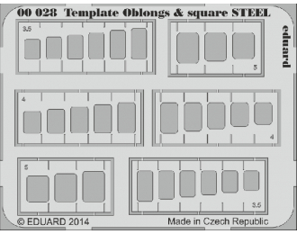 Инструмент Template oblongs & square STEEL