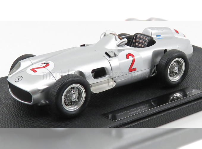 MERCEDES-BENZ F1 W196 №2 Argentina Gp Juan Manuel Fangio (1955) World Champion, Silver