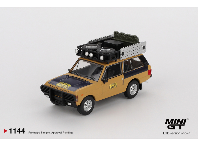 Range Rover C.Swoboda & K. Mentel Winner Camel Trophy Sumatra 1981, yellow / black (ранний доступ)