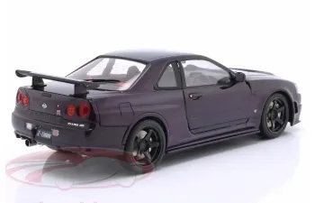 NISSAN Skyline (R34) GT-R Z Tune RHD (1999), dark purple (midnight purple)