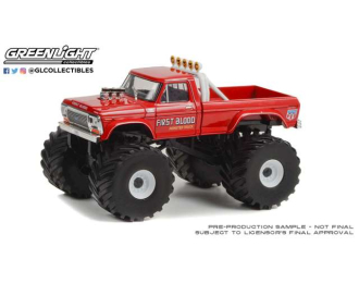 FORD F-250 Monster Truck (with 66-Inch Tires) *Kings of Crunch Series 5* (1978), red