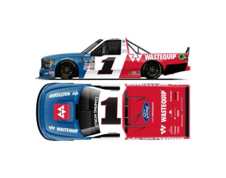 FORD F-150 #1 Hailie Deegan *Wastequip* Throwback, blue/white/red 2022