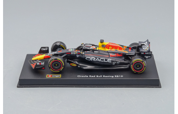 RED BULL F1 Rb19 Team Oracle Red Bull Racing N1 World Champion Season (2023) Max Verstappen - Con Pilota E Vetrina - With Pilot And Showcase, Matt Blue