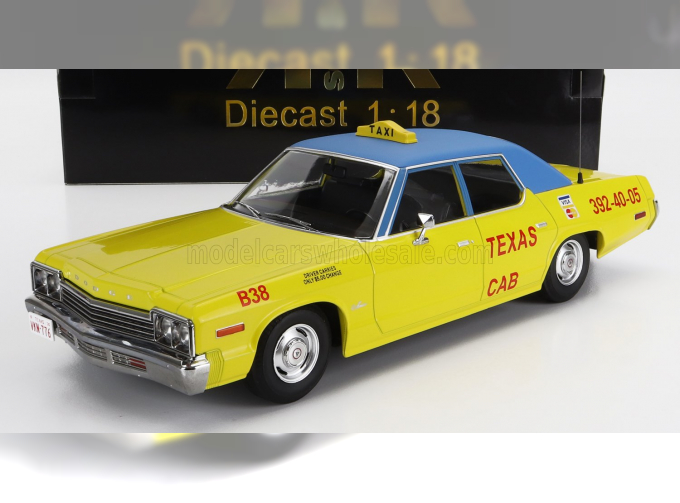 DODGE Monaco Taxi Texas Cab B38 (1974), Yellow Blue