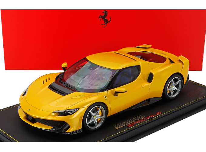 FERRARI 296 Speciale (2025) - Con Vetrina - With Showcase, Giallo Tristrato - Yellow
