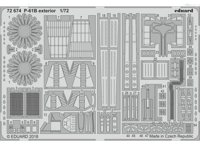 Фототравление для P-61B exterior