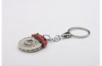 Keychain Racing Brake Disc Omegaring (red caliper)