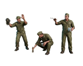 Наземный персонал, обслуживание перед вылетом. Союзные ВВС WWII (5 фигур)
