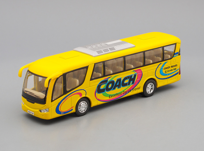 Автобус Coach, yellow