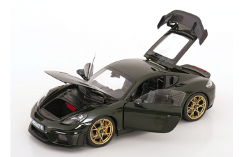 PORSCHE Cayman GT4 RS Weissach Package (2023), dark green