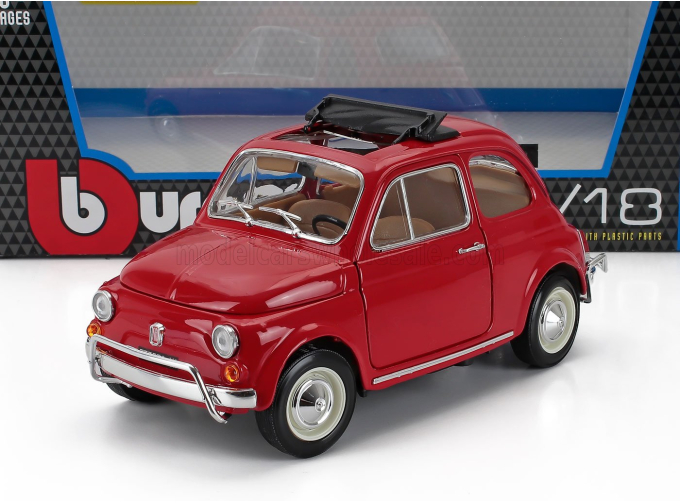 FIAT 500l Open Roof (1968), Red