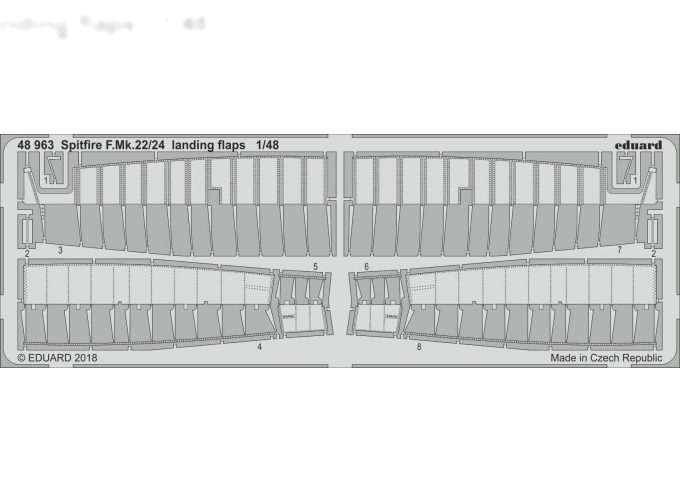 Фототравление для Spitfire F. Mk.22/24 landing flaps