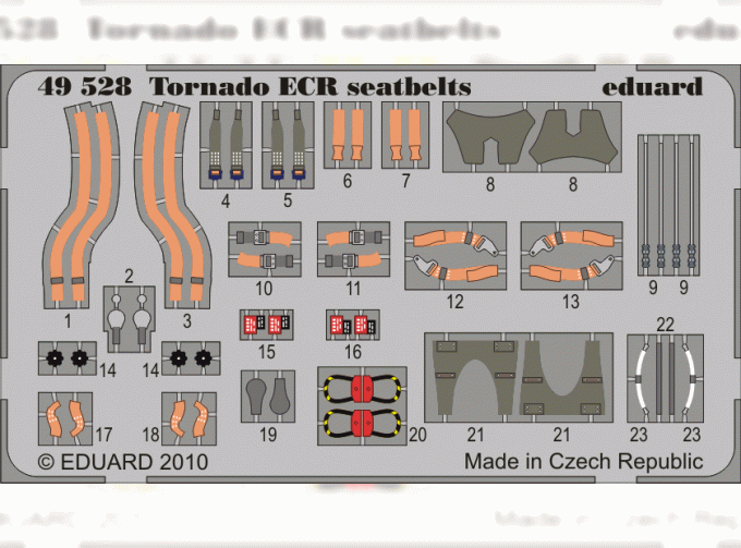 Фототравление для Tornado ECR seatbelts