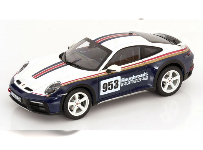 PORSCHE 911 Dakar Roughroads (2023), blue white red