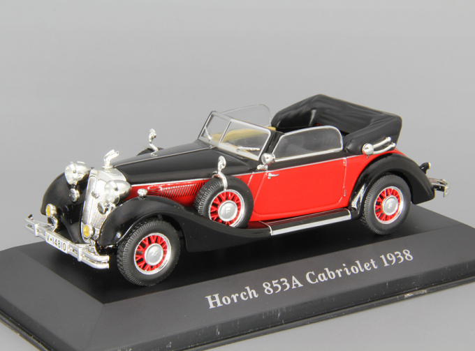 HORCH 853A Cabriolet (1938), red / black