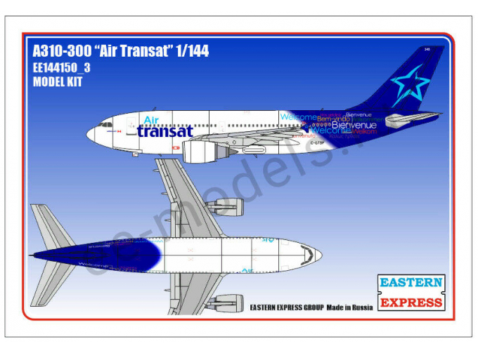 Сборная модель Airbus A310-300 AIR TRANSAT (Limited Edition)