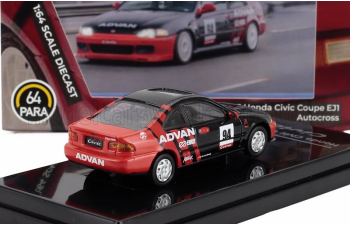 HONDA Civic Ej1 Coupe Advan (1995), Black Red