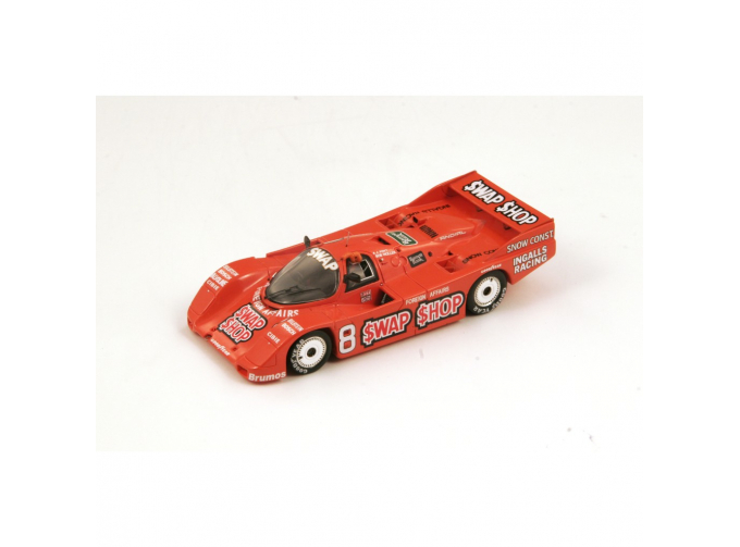 PORSCHE 962, 8, Winner Sebring 12 Hours 1985 Bob Wollek - Anthony-Joseph Foyt, orange