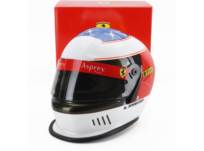 SCHUBERTH HELMET Casco Helmet F1 Michael Schumacher Team Ferrari F310/2 №1 Winner Spanish Gp (1996), White Red Yellow Black