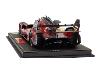 FERRARI 499p 3.0l Turbo v6 Team Ferrari AF Corse №51 3rd 24h Le Mans 2025 Alessandro Pier Guidi - James Calado - Antonio Giovinazzi - con vetrina - with showcase 