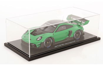 PORSCHE 911 992 Gt3 R №0 Racing Coupe (2023) - Con Vetrina - With Showcase, Green Black