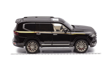 TOYOTA Land Cruiser 300 (2021), черный ( с работающим светом)