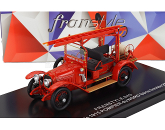 PEUGEOT 153 Truck Scala Sapeurs Pompiers Du Nord (1915), Red