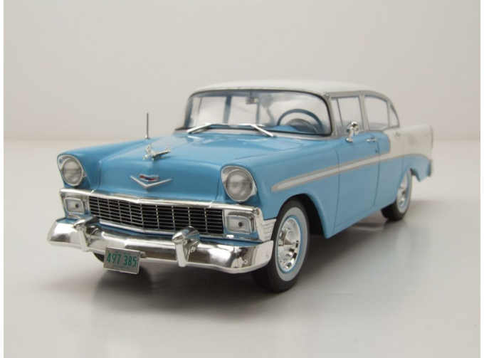 CHEVROLET Bel Air 4-Door HardTop (1956), light blue/white