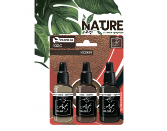 Набор красок Art color Кожа (Leather), 3 шт.