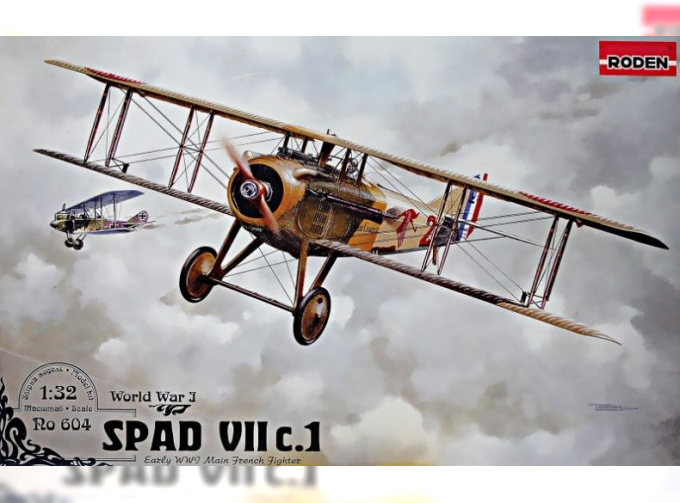 Сборная модель Французский истребитель Spad VII c.1