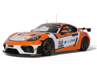 PORSCHE 718 Cayman GT4 RS Clubsport #92 E.Hayerdahl/N.Maloy GT4 European Series (2024), orange / white