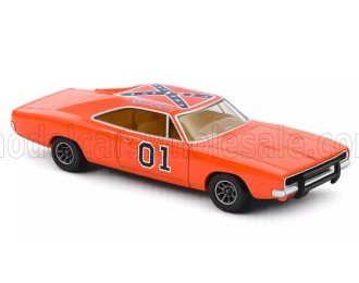 DODGE - CHARGER N 01 COUPE TV SERIES - THE SAME GENERAL LEE THE DUKES OF HAZZARD 1969 - BEIGE INTERIOR - ORANGE