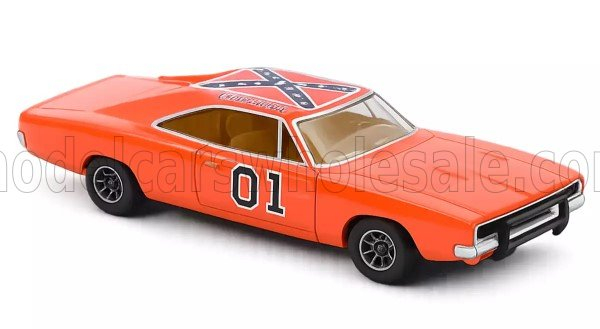 DODGE - CHARGER N 01 COUPE TV SERIES - THE SAME GENERAL LEE THE DUKES OF HAZZARD 1969 - BEIGE INTERIOR - ORANGE