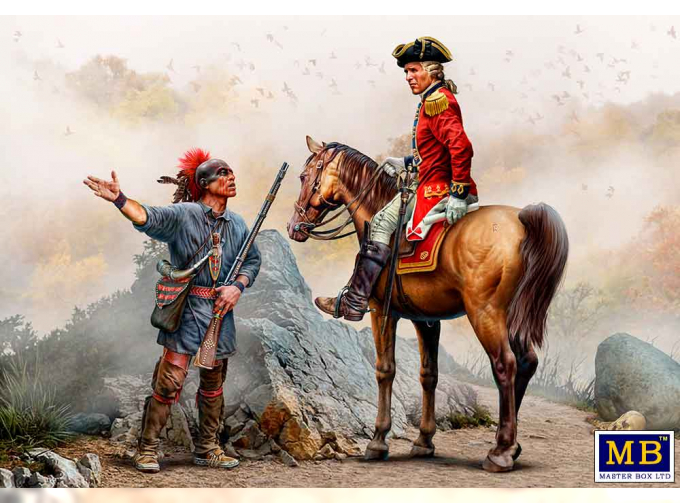 Сборная модель Донесение о передвижении врага. Серия Индейских войн, XVIII век. Набор № 3