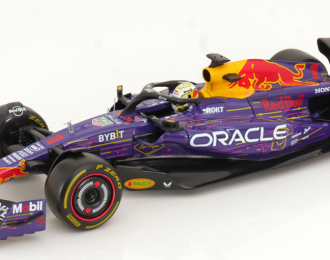 RED BULL F1 Rb19 Team Oracle Red Bull Racing №1 World Champion Winner Las Vegas Usa Gp (2023) Max Verstappen, Purple Yellow Red