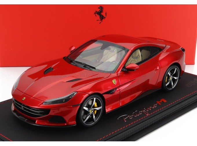FERRARI Portofino M (modificata) Spider Closed Roof (2020) - Con Vetrina - With Showcase, Rosso Fuoco - Red Met