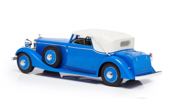 HISPANO SUIZA J12 Drophead-Coupé Fernandez Darrin roof closed (1934), blue